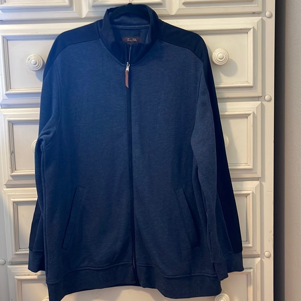 EUC Men’s Tasso Elba Full Zip Sweater.